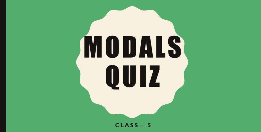 MODALS