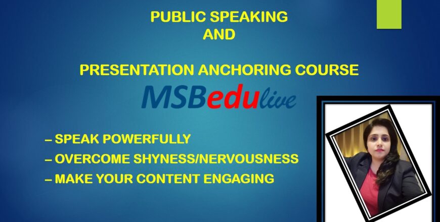 PUBLIC SPEAKING COURSE