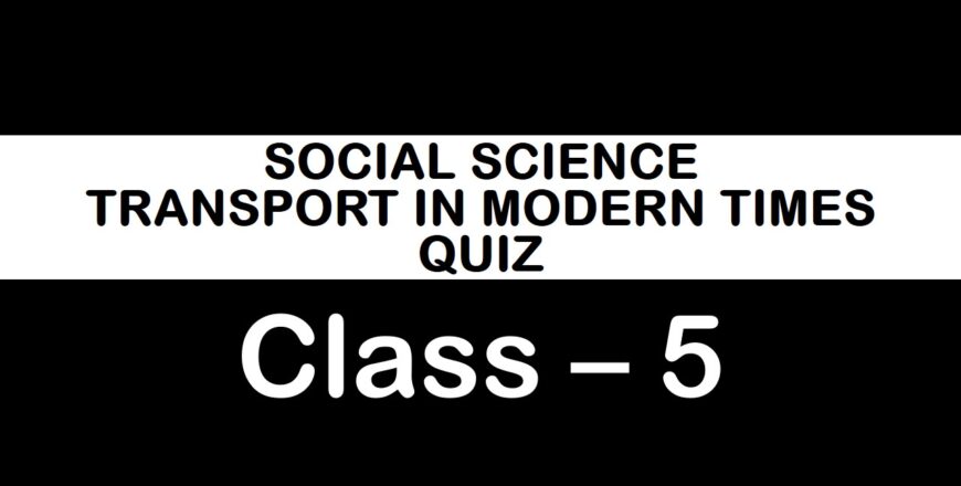 Social science transport in modern times