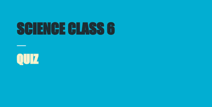 SCIENCE CLASS 6